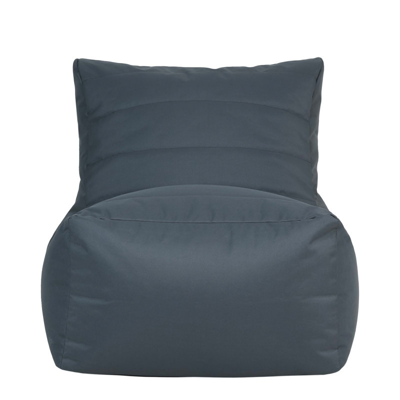Outdoor Armless Lounge Chair, Grey