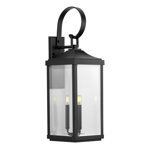 Crawley 3-Light Aluminum Outdoor Wall Lantern with Beveled Glass