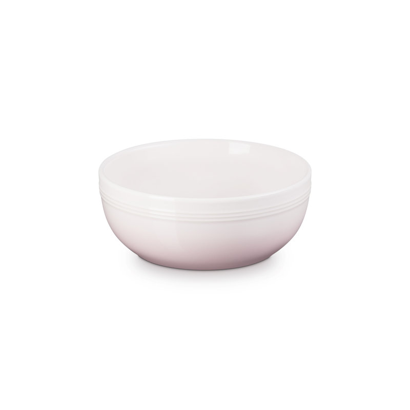 Le Creuset Stoneware Coupe Snack Bowl, Pink, 20cm