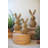  Decorative Easter Rabbits Set of 3 Woven Vine Design 22"H