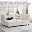 Canapé modulaire convertible 6 places - Canapé surdimensionné en forme de U avec méridienne et repose-pieds avec rangement-123043665