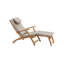 Steamer Reclining Chaise Lounge with Sunbrella Canvas Cushion-458814526