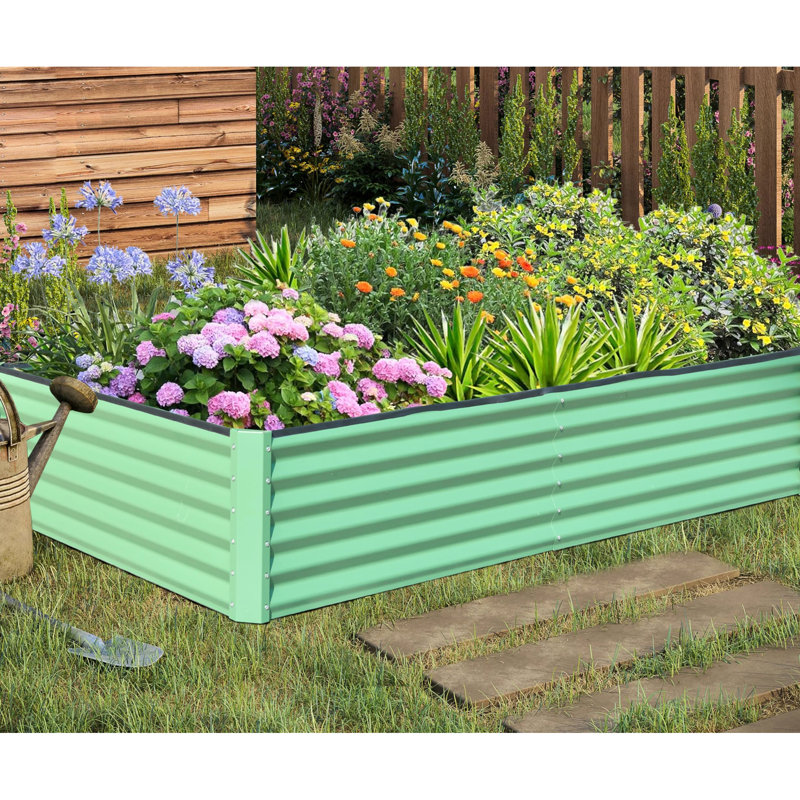 Lit de jardin surélevé galvanisé 6X3x1.5Ft