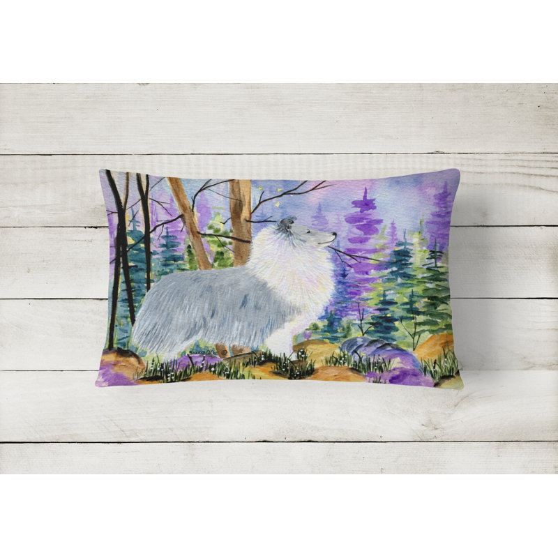 Sheltie Outdoor Throw Pillow