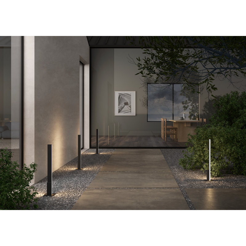 Fly Outdoor Floor Lamp, Black, 23.8" H x 4.7" W x 4.7" D, 8 W