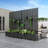 Metal Planter Box with Trellis with Wheels-1499419182