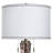 Art Glass Table Lamp - White Shade