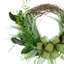 Couronne de vigne avec verdure mixte et nœud décoratif