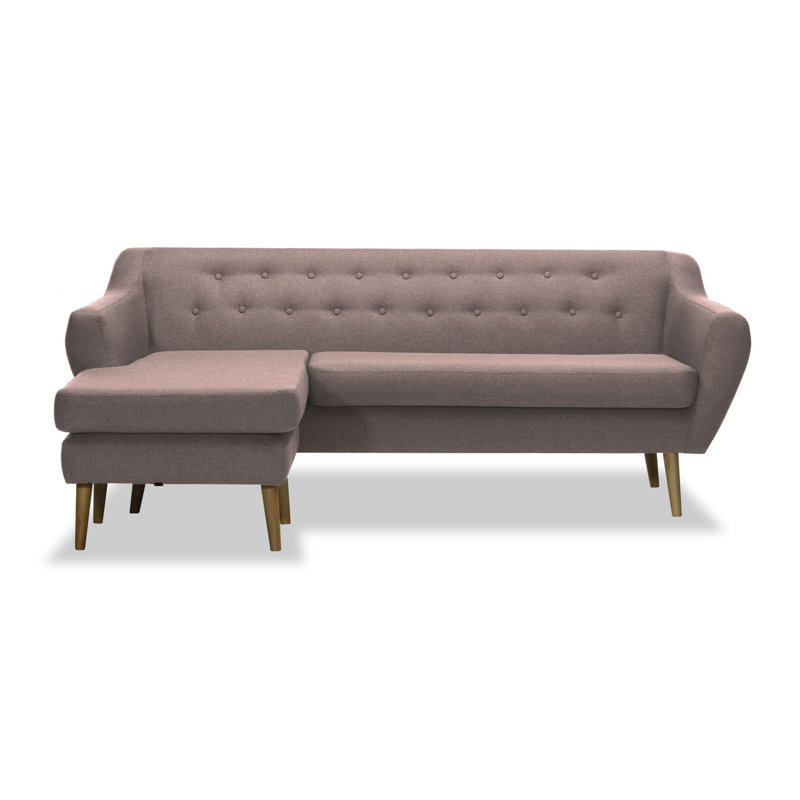 Bernardo 4 Seater Corner Sofa , Powder Pink