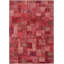 Tapis de zone en laine rouge/brune 6 pi 11 po x 9 pi 9 po à la main one-of-kind à la main-noué la 1980 Leonhard
