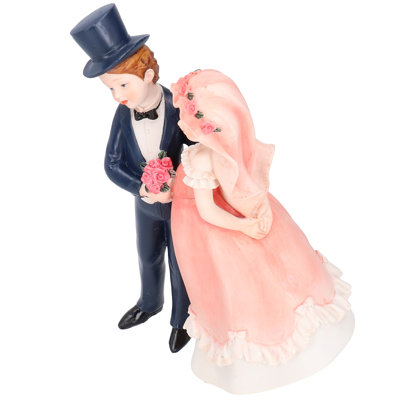 Couple de style européen Figurine artisanale en résine Artisanat de table Décoration de mariage