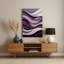 Paysage abstrait 68, art mural mauve en métal-2029207296