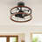 Hunter 22 inch Bridgette Fandelier Ceiling Fan with Light Kit and Handheld Remote-119236138-119236136