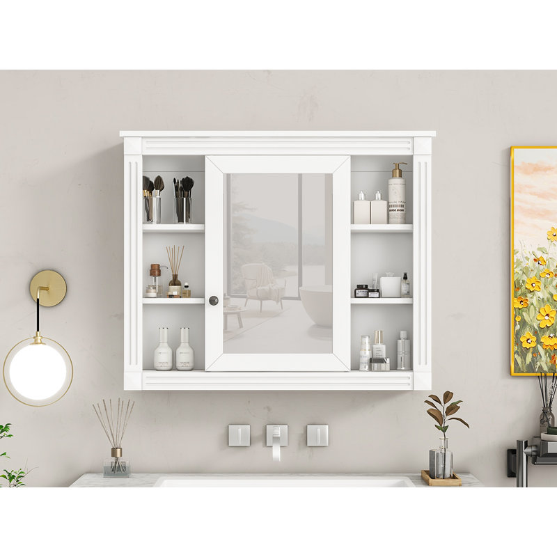 Bilgehan Bathroom Cabinet, White