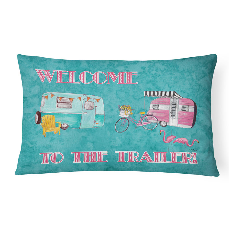 Coussin intérieur/extérieur Welcome To The Trailer