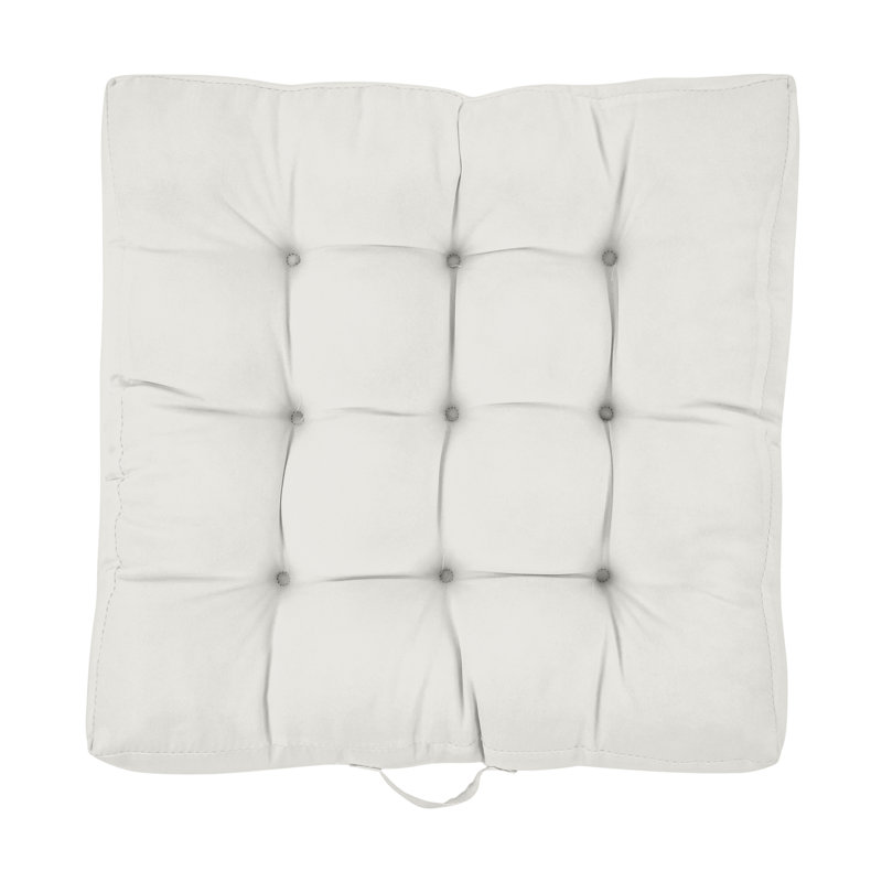 Sunbrella® Indoor/Outdoor Floor Pillow, Natural, 24" H x 24"W