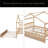 Wooden House Bed With Trundle-404569654-404569650