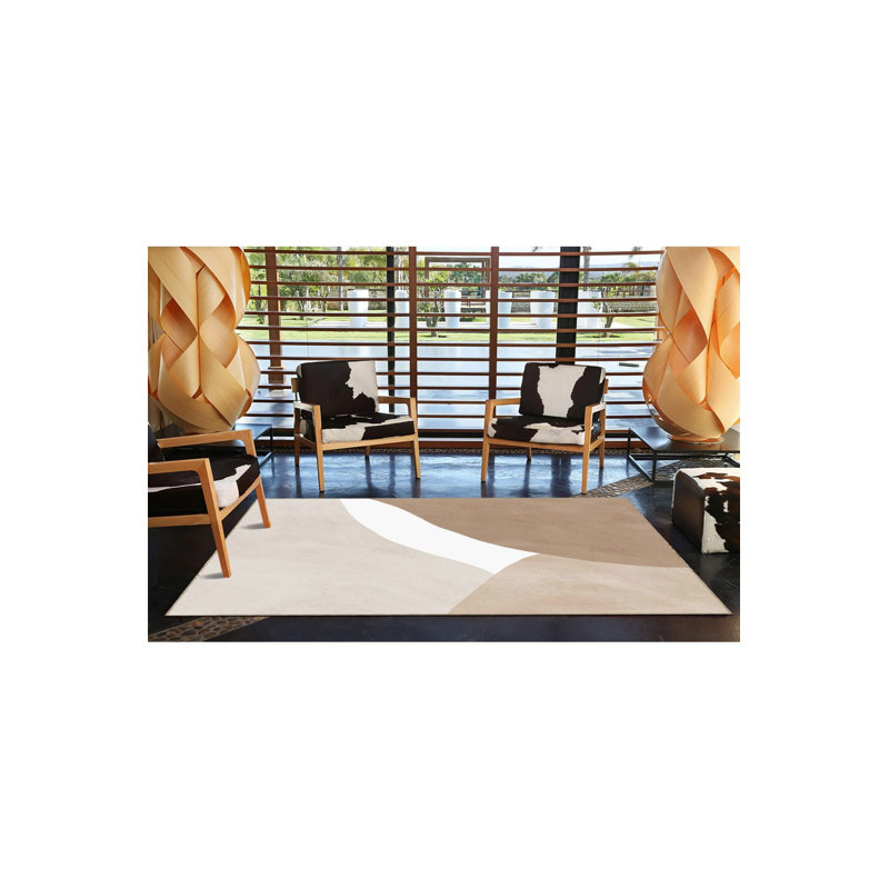 Tapis lavable à motifs Modern Hill, Sous-tapis carré 3 pi 3 po inclus
