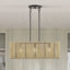 Lustre linéaire moyen en bronze anglais à 3 lumières Goldiemesh-1424145322