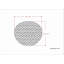 Pouf rond tricoté intérieur / extérieur 19 po Nisi