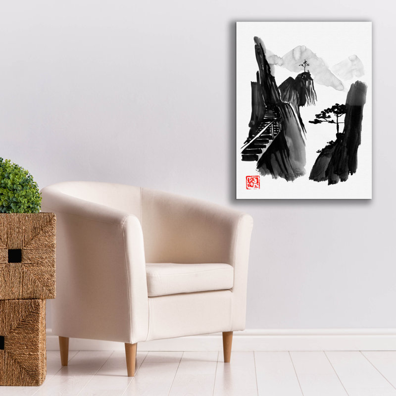 «Stairway To Heaven» par Pechane, art mural sur toile, H 34 po x l 26 po x P 1,5 po