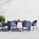 Farrah 39.37'' Rectangular 6 - Person Outdoor Dining Set
