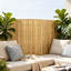 Rouleau de clôture en bambou naturel 6 pi x 8 pi - Panneau de filtrage d'intimité pour le jardin, le patio et la piscine, lattes résistantes aux intempéries traitées avec chaleur et fil antirouille, installation facile et flexible
