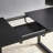 Black Color,Square Extendable Dining Table With Metal Leg,Modern Space Saving Kitchen Table For Living Room( 70.86" W X 31.5" D X 29.5" H)