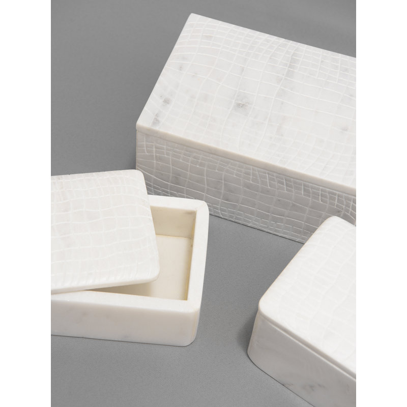 Peklar Marble Jewelry Box + Self Standing