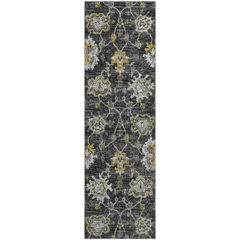 Tapis avec envers antidérapant Ellenmarie, Tapis de couloir 2 pi 3 po x 7 pi 6 po