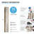 0.06 Thick 6'' W x 36'' L Peel and Stick Vinyl Flooring,Self-adhesive Vinyl Flooring in Wood Look (Set of 36)