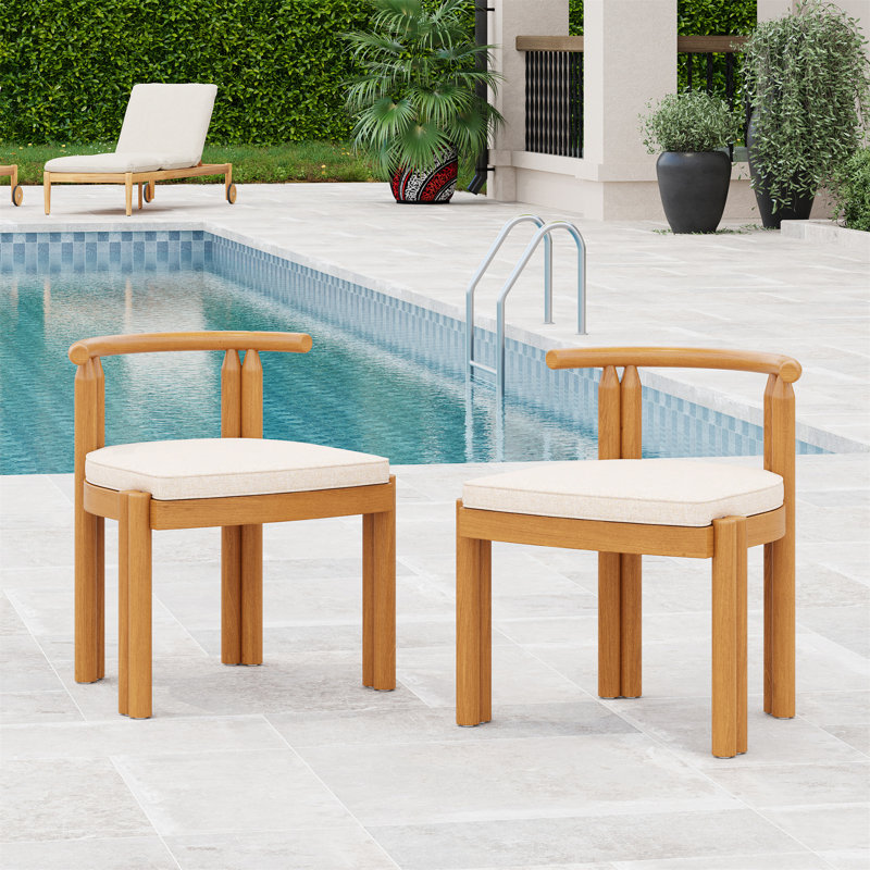 Chaise sans accoudoirs en bois d'acacia Cove
