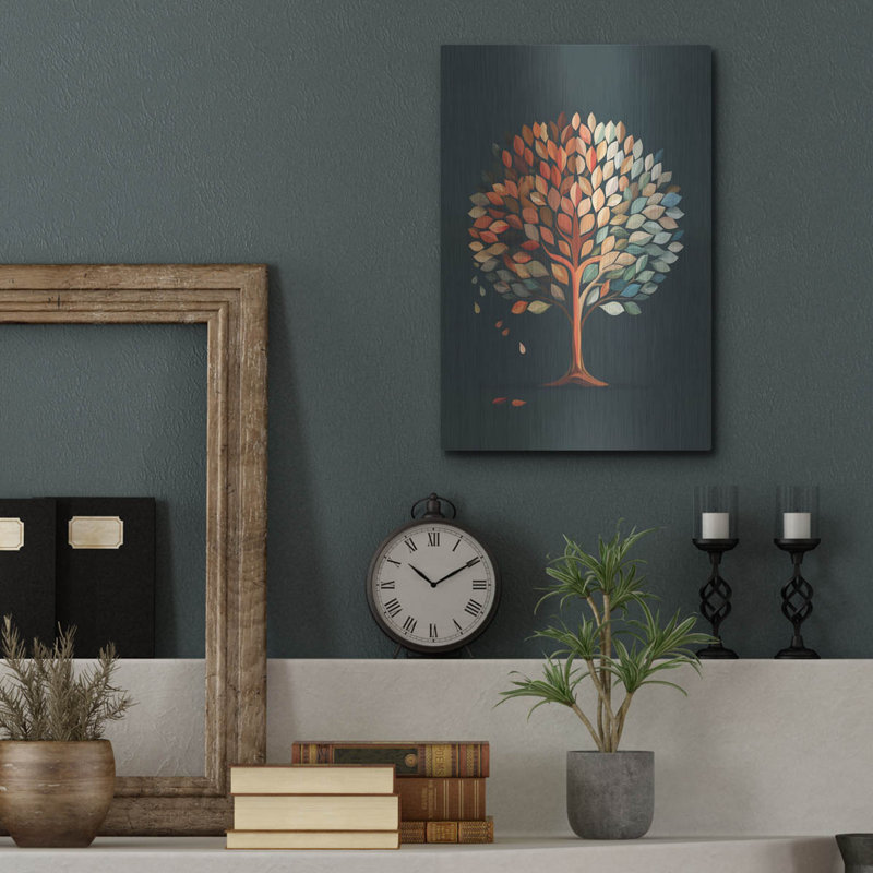 Art mural en métal «Twilight In Autumn» par r3darch0n, H 16 po x l 12 po