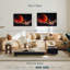 "Art mural lune rouge sang"-341291789