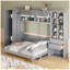 Lit escamotable moderne avec tiroirs et tablettes-1989175491-1989175490