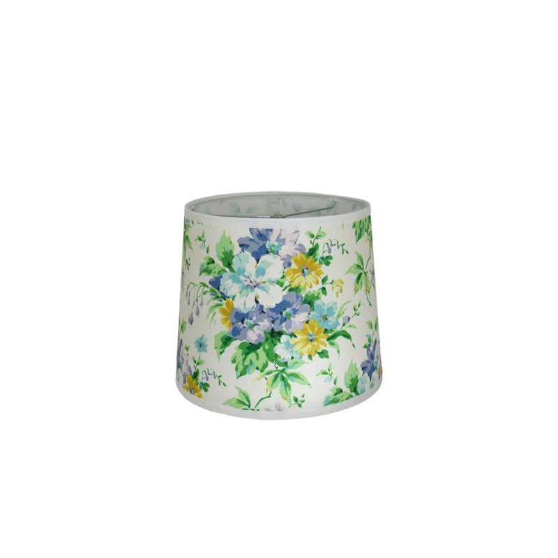 Abat-jour à imprimé floral, H 10 po x l 12 po x P 12 po