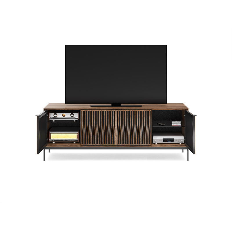 Elements - Cabinet with Console Base - Tune Door, Natural Walnut