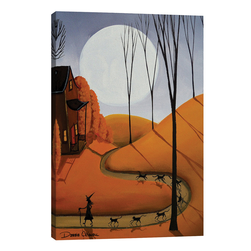 Cat Walk - Wrapped Canvas Painting, 66.04 cm H x 45.72 cm W x 1.91 cm D