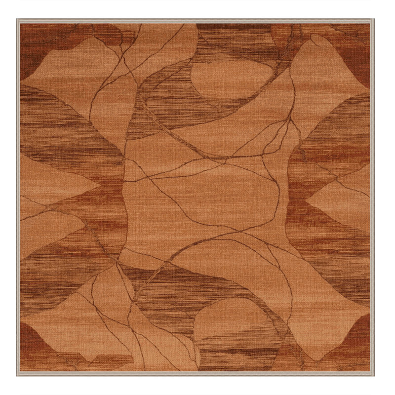Tapis rose lavable à la machine, Carré 5 pi