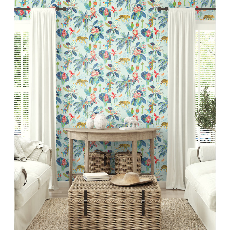 Tommy Bahama Heavenly Kindgom Aegean Peel & Stick Wallpaper, Aegean