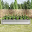 Jardinières rectangulaires surélevées en métal-1643308419