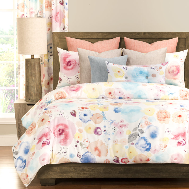 Polka Dot Poppies Duvet Cover & Insert, Full