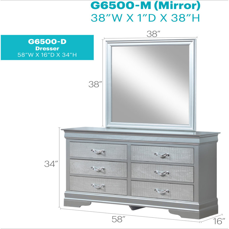 Commode Lorana G6500-D, Gris gris