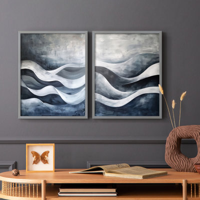 ABSTRACT Series CDLxxv - reproduction encadrée de qualité supérieure - prête à être accrochée - aucun clou requis - aucun clou requis