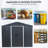 8Ft X 10Ft Outdoor Metal Storage Shed With Floor Base-123283135-123283136