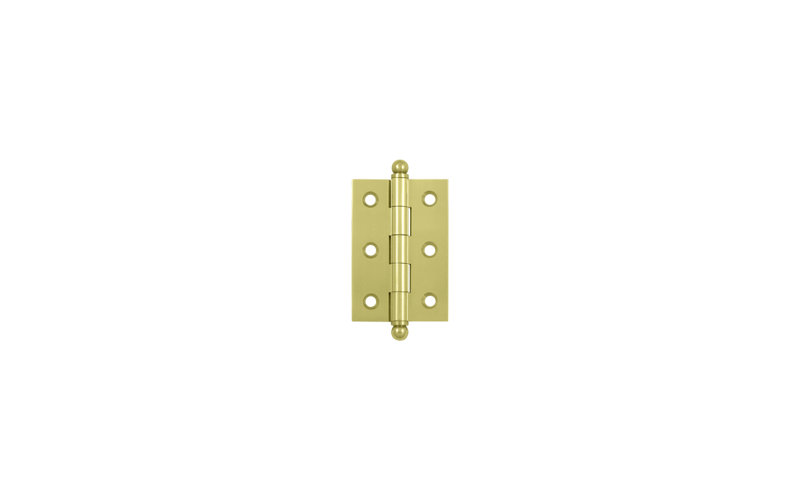 10'' x 10'' Solid Brass Traditional Hinge, Unlacquered Brass, 2.5" H x 2" W