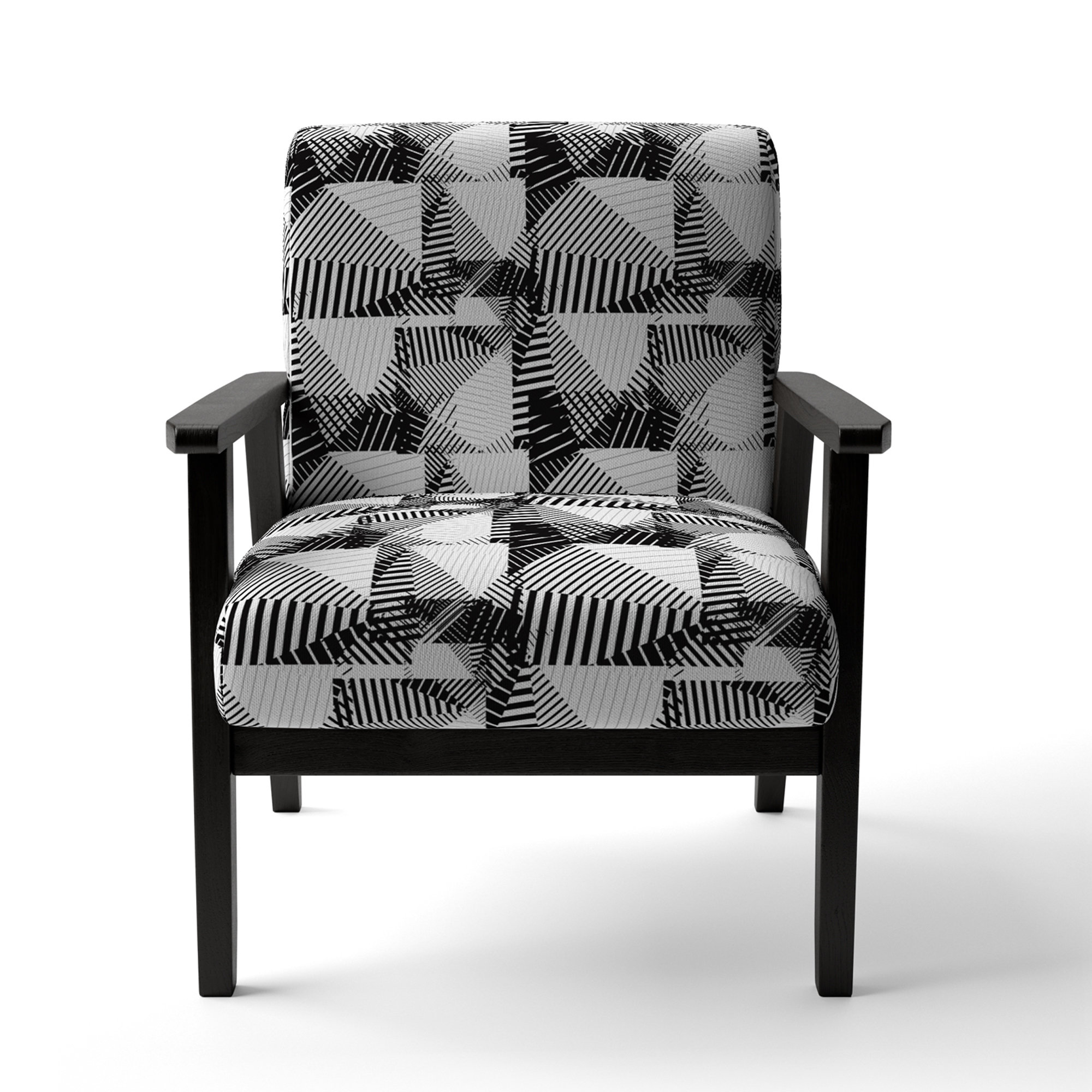 Orren Ellis Black & White Patterned A...