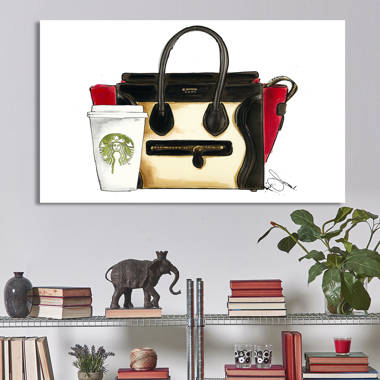 Art Remedy Doll Memories - Birkin Handbags Framed On Canvas Painting