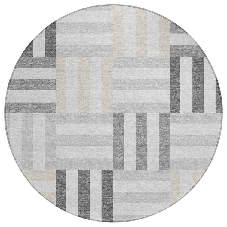 Machine Washable Indoor/Outdoor Aten ACN2332 Geometric Rug