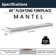 Aldobrando Crystal Glass Fireplace Shelf Floating Mantel